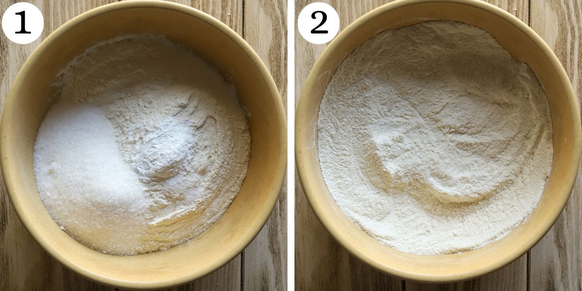 Quick Raspberry Cottage Cheese Scones Steps 1-2