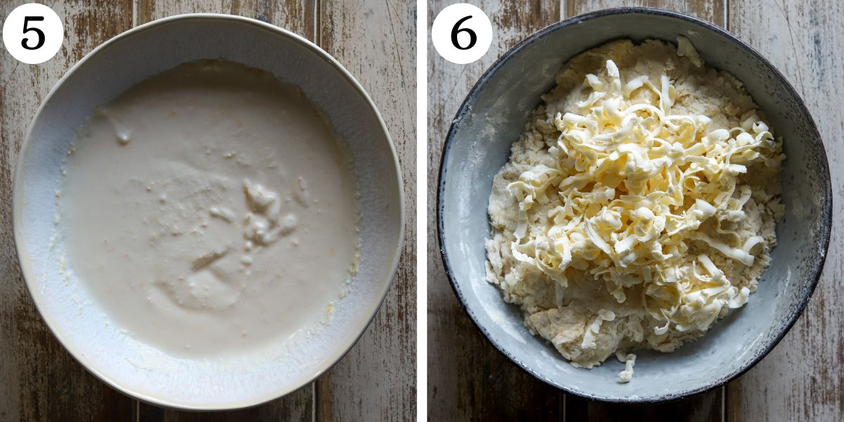 Quick Lemon Blueberry Cottage Cheese Scones Steps 5-6