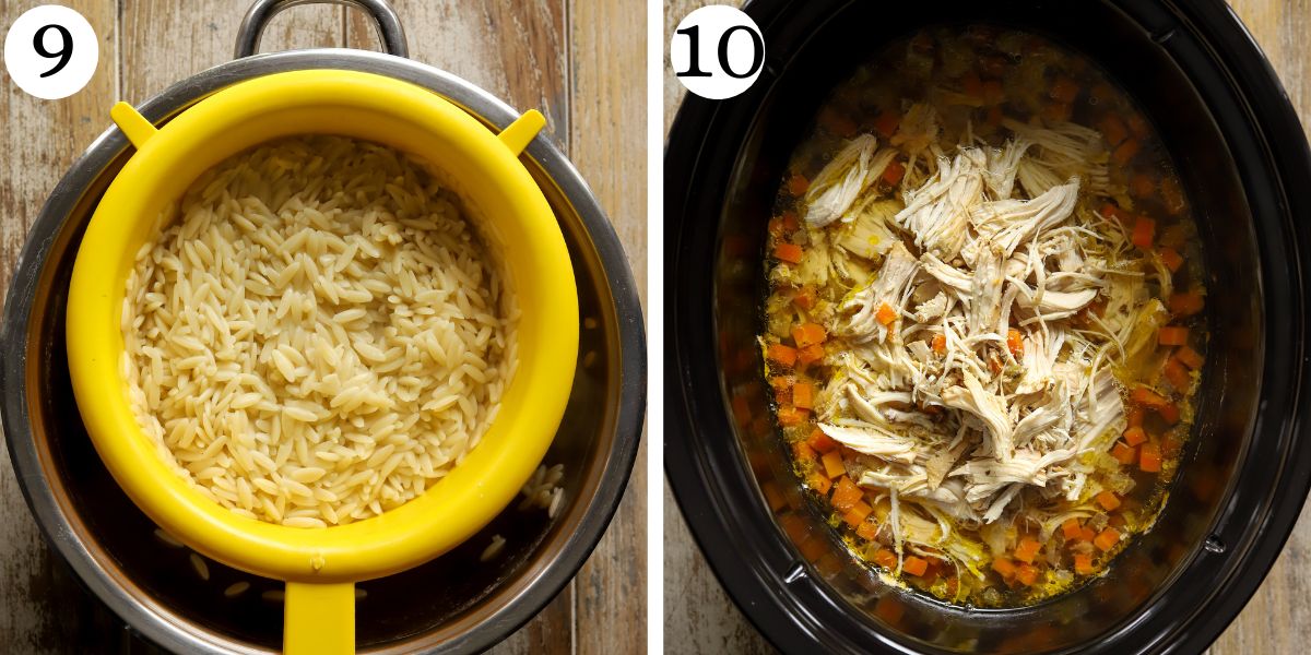 Nutritious Crockpot Chicken Lemon Soup Steps 9-10