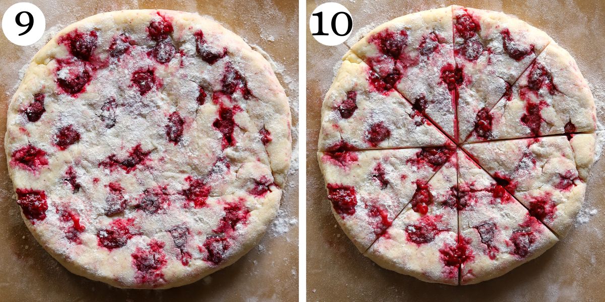 Tasty Raspberry Cottage Cheese Scones Steps 9-10