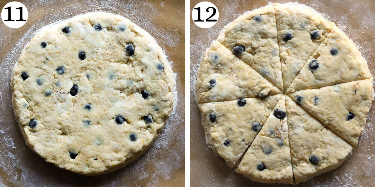 Mouthwatering Lemon Blueberry Cottage Cheese Scones Steps 11-12