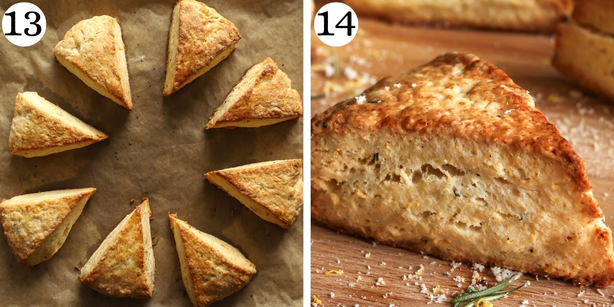 Satisfying Parmesan Cottage Cheese Scones Steps 13-14