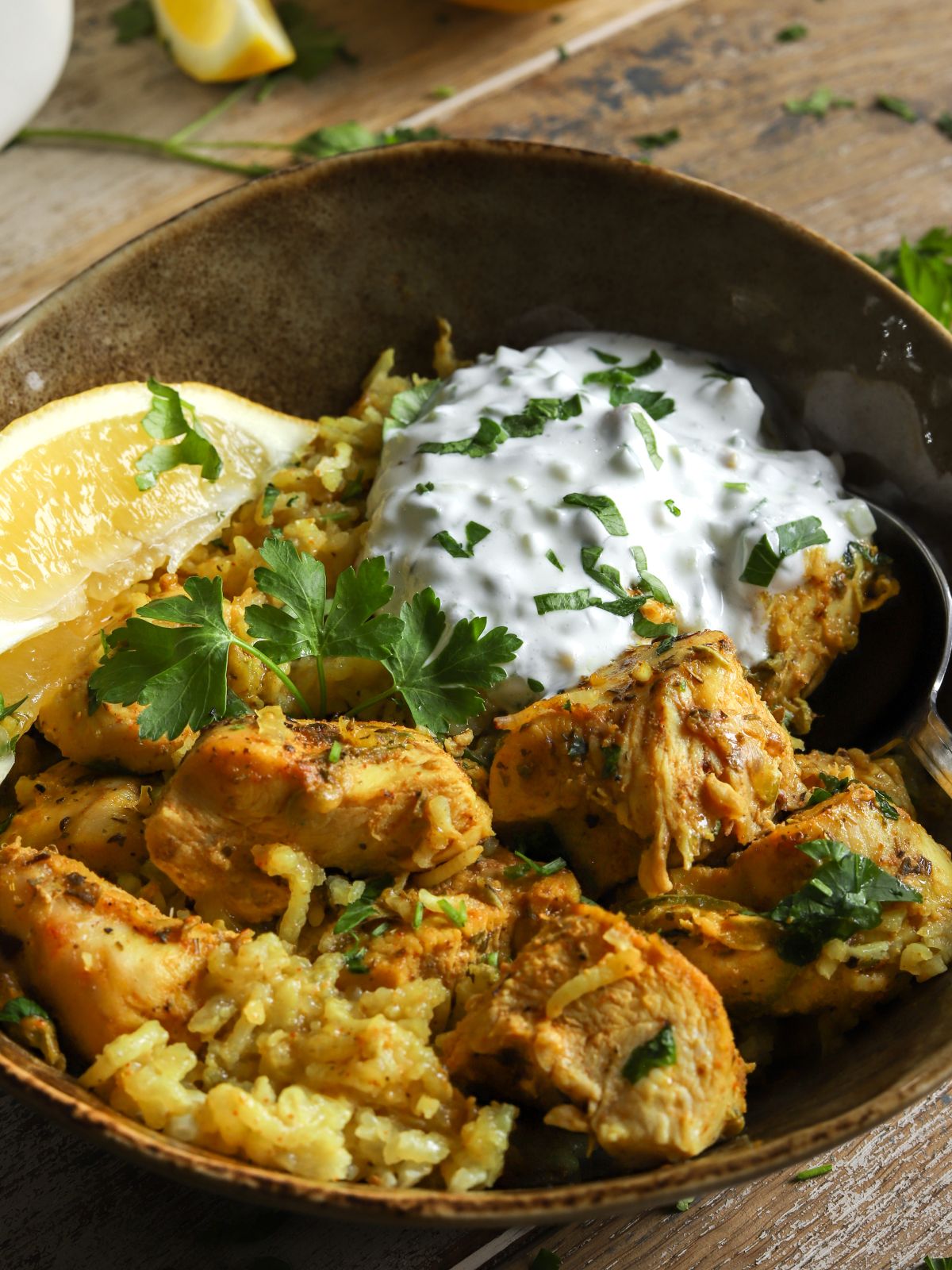 Filling Chicken Tzatziki and Rice