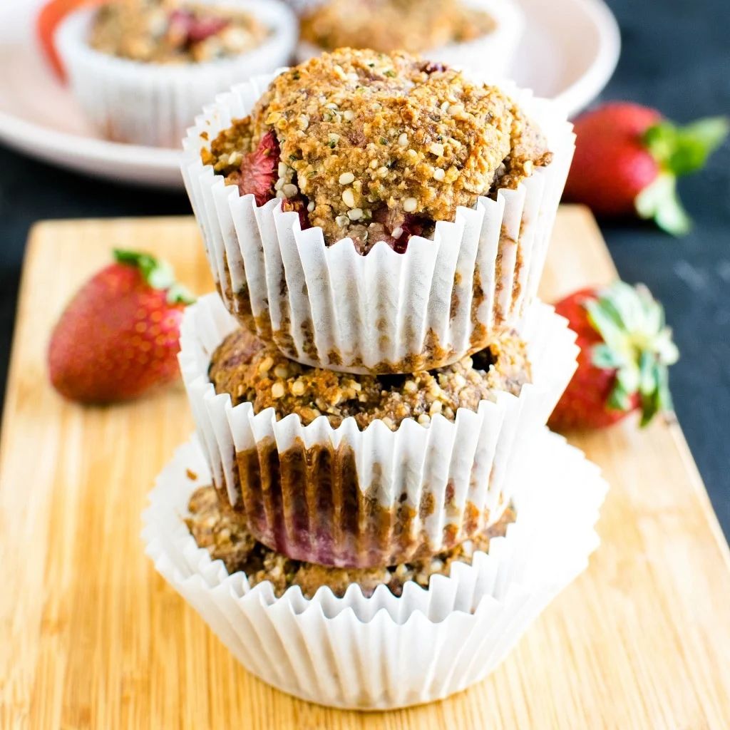 Strawberry Jam Protein Muffins