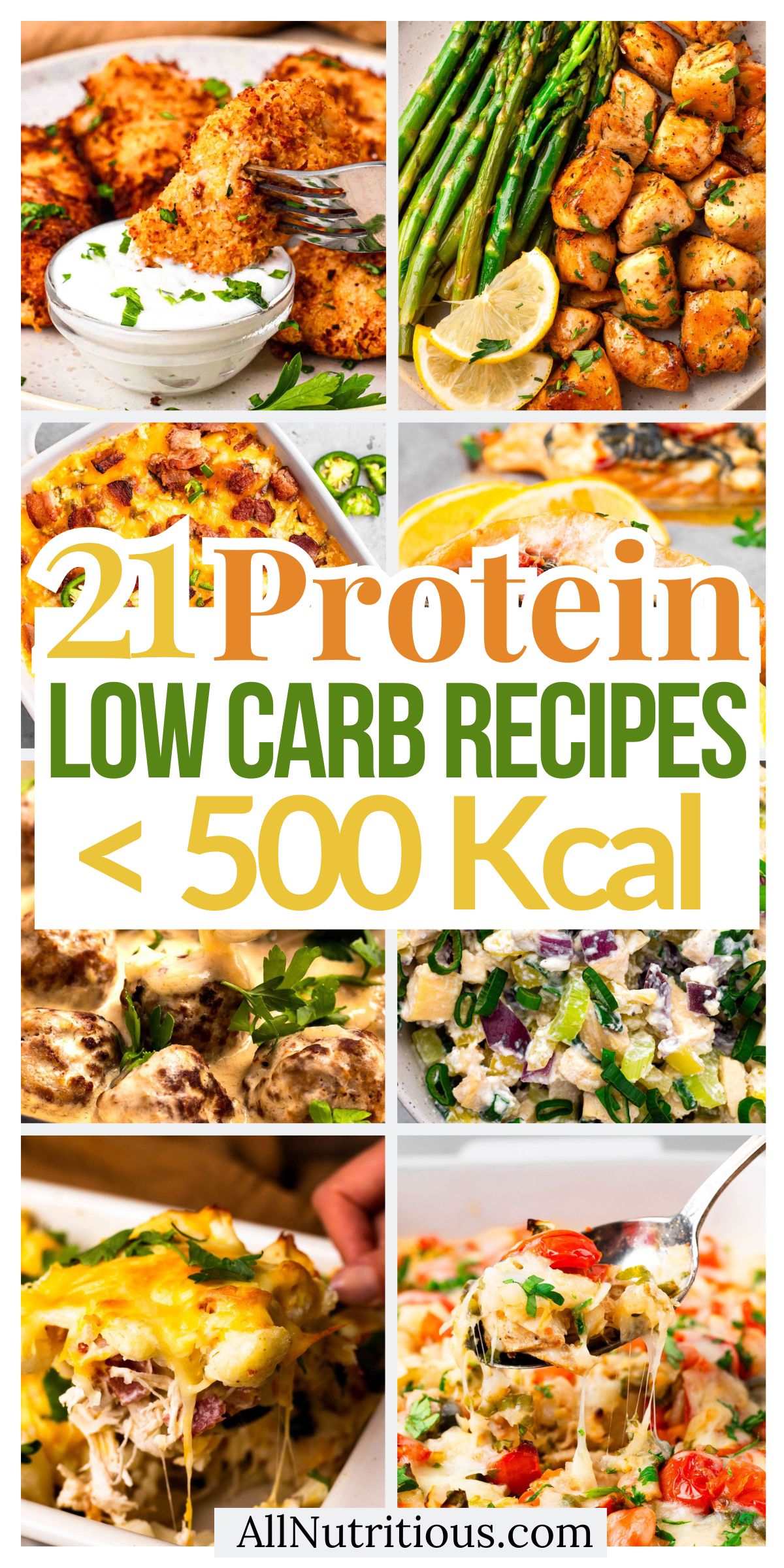 21 Low Carb High Protein Recipes Under 500 Kcal