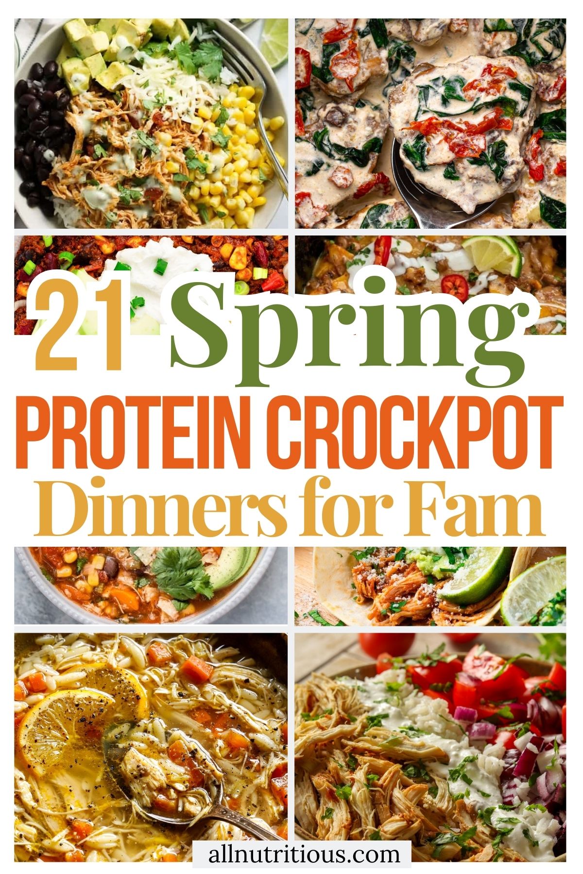 21 Spring High Protein Crockpot Dinners for Families