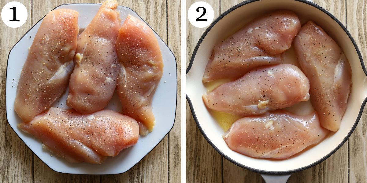 Healthy Crockpot Marry Me Chicken Steps 1-2