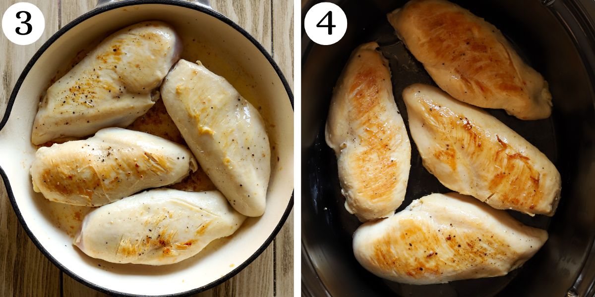 Tasty Crockpot Marry Me Chicken Steps 3-4