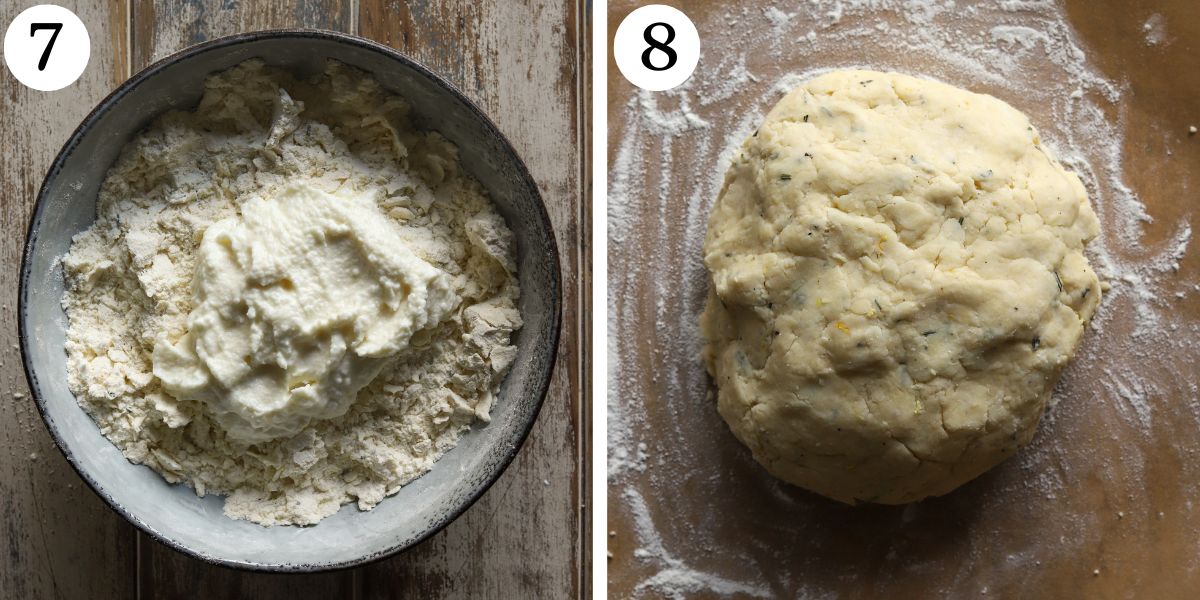 Easy Parmesan Cottage Cheese Scones Steps 7-8