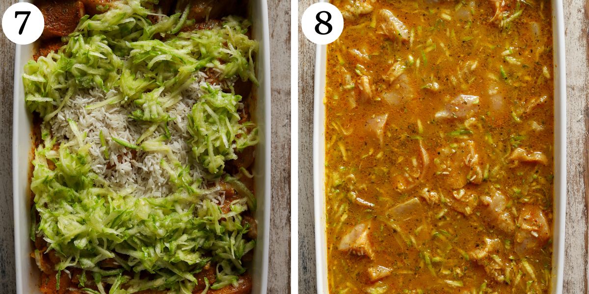 Tasty Chicken Tzatziki and Rice Steps 7-8