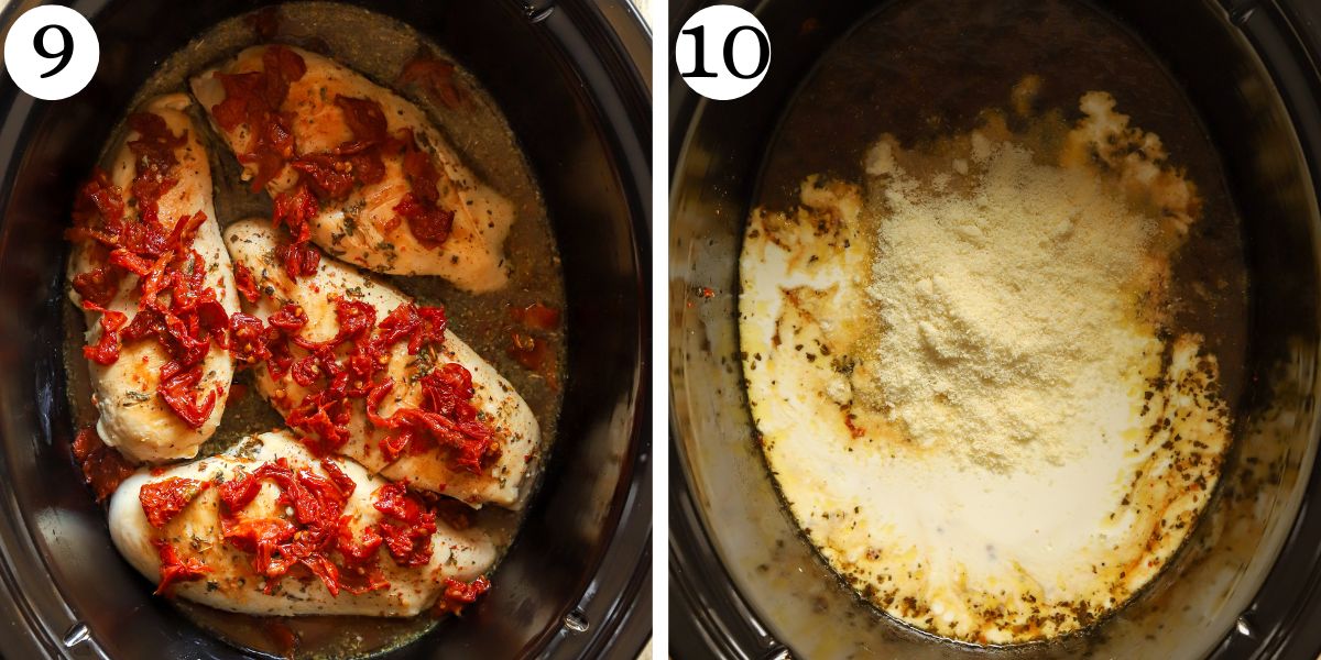 Easy Crockpot Marry Me Chicken Steps 9-10