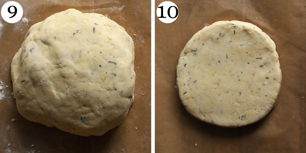 Quick Parmesan Cottage Cheese Scones Steps 9-10