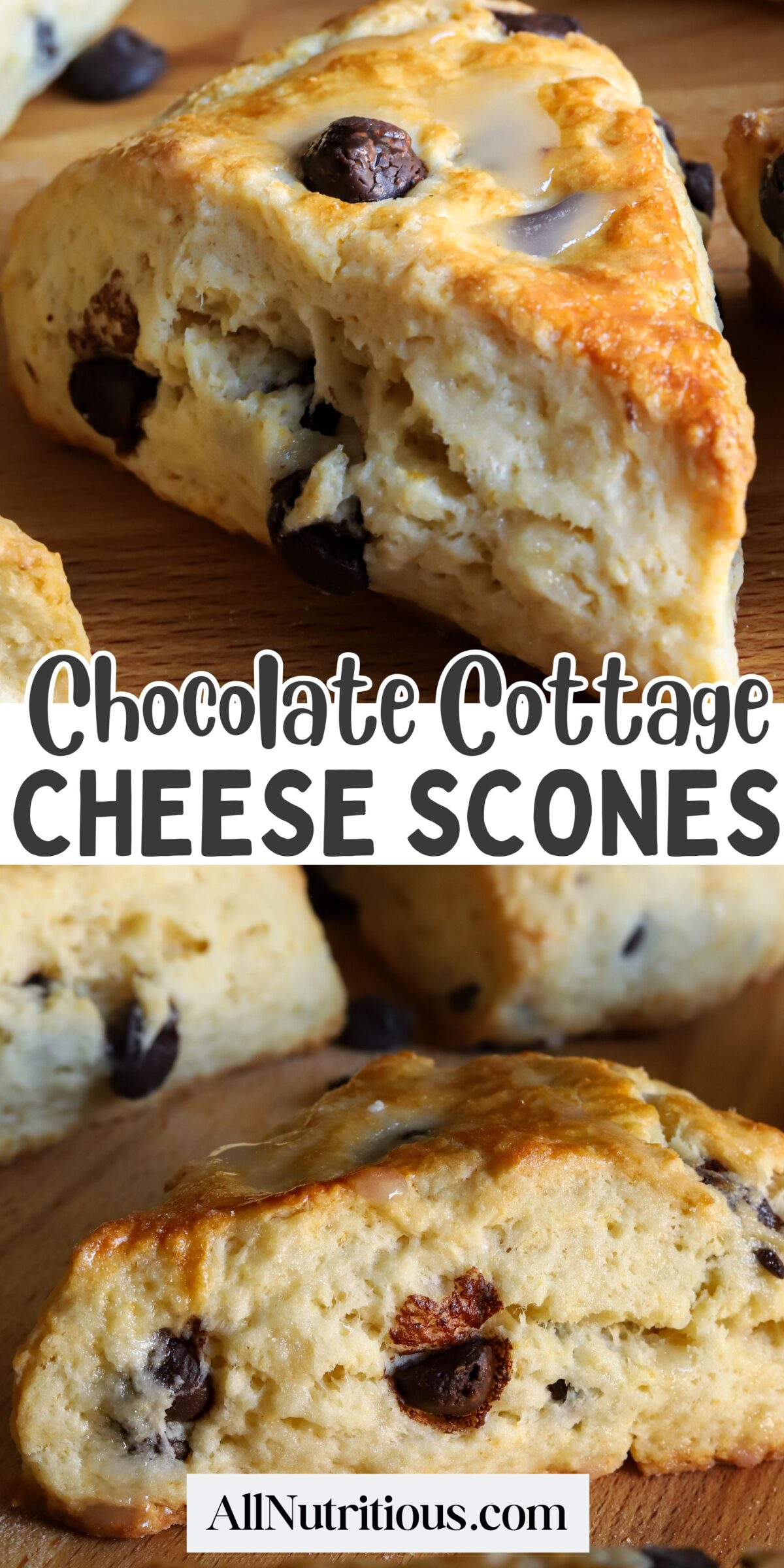 Chocolate Chip Cottage Cheese Scones