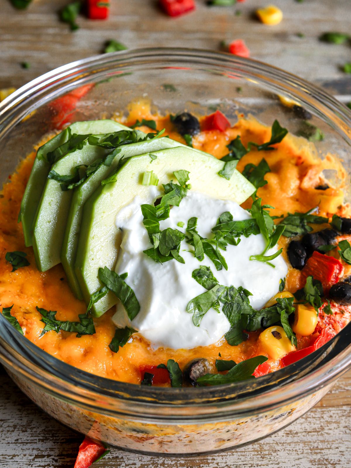 Cottage Cheese Chicken Enchilada Bowls