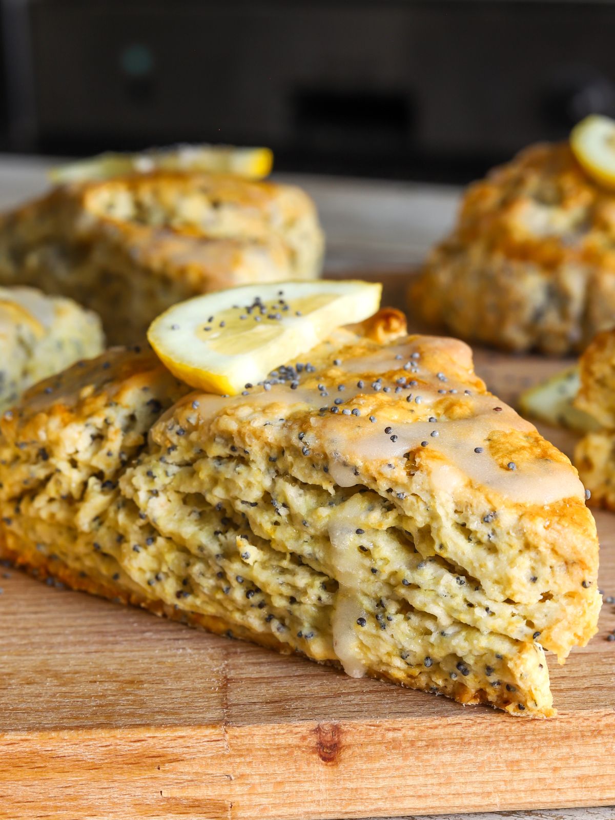 Lemon Poppy Seed Cottage Cheese Scones