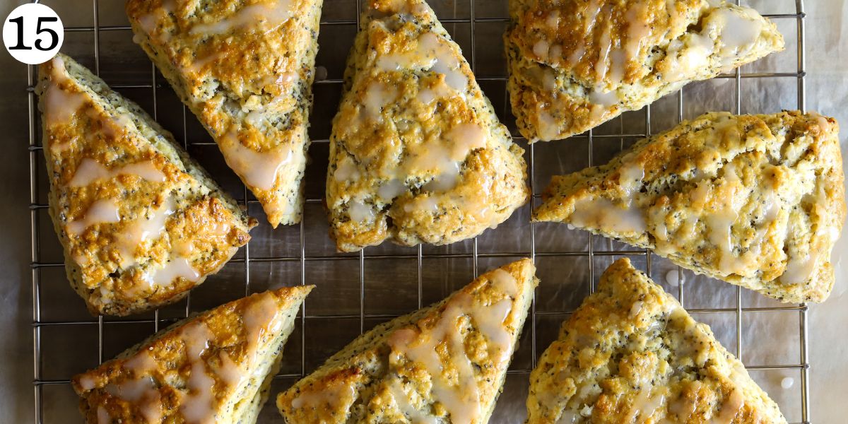 Tasty Lemon Poppy Seed Cottage Cheese Scones Step 15