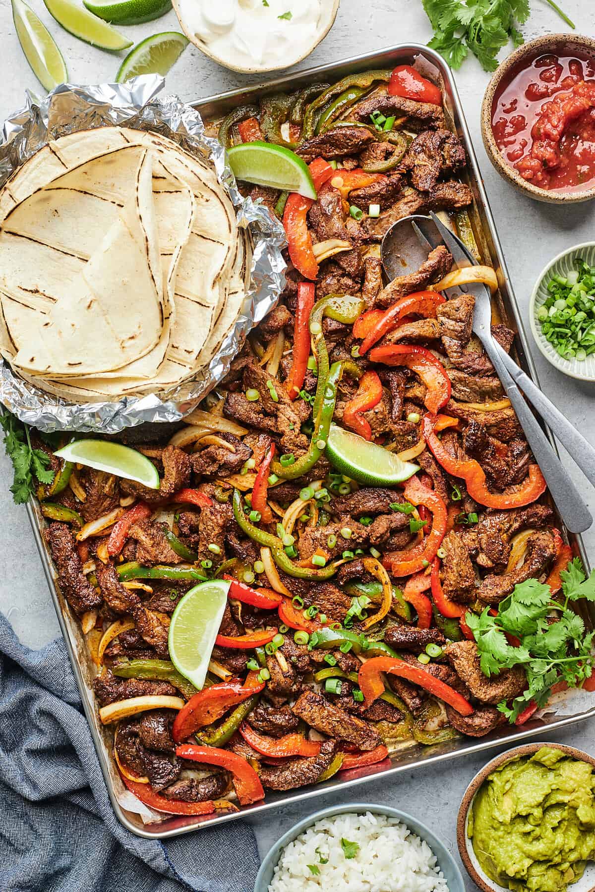 Sheet Pan Steak Fajitas