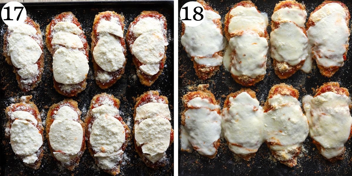 Mouthwatering Baked Chicken Parmesan Steps 17-18