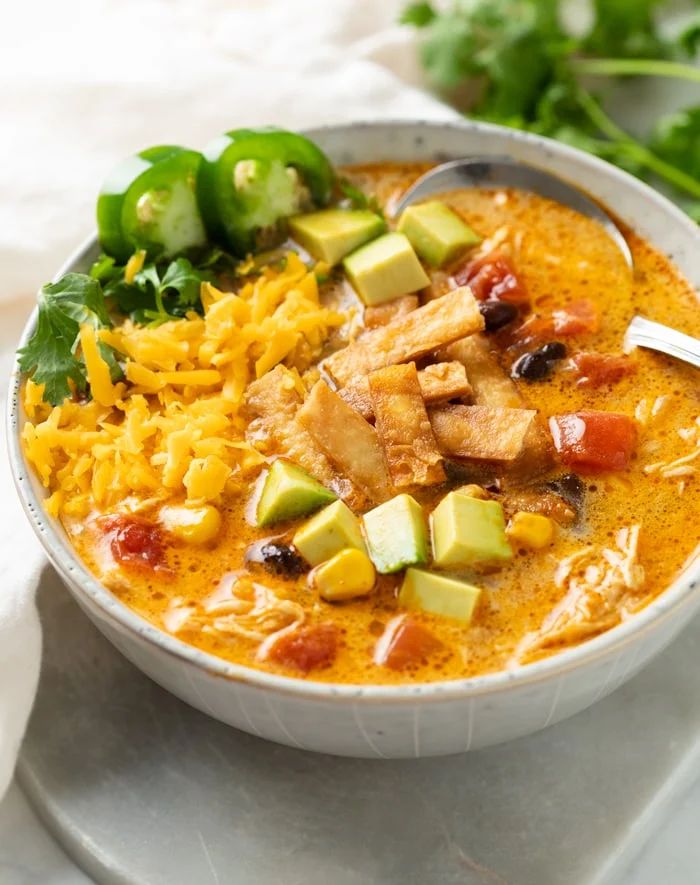 Creamy Chicken Tortilla Soup