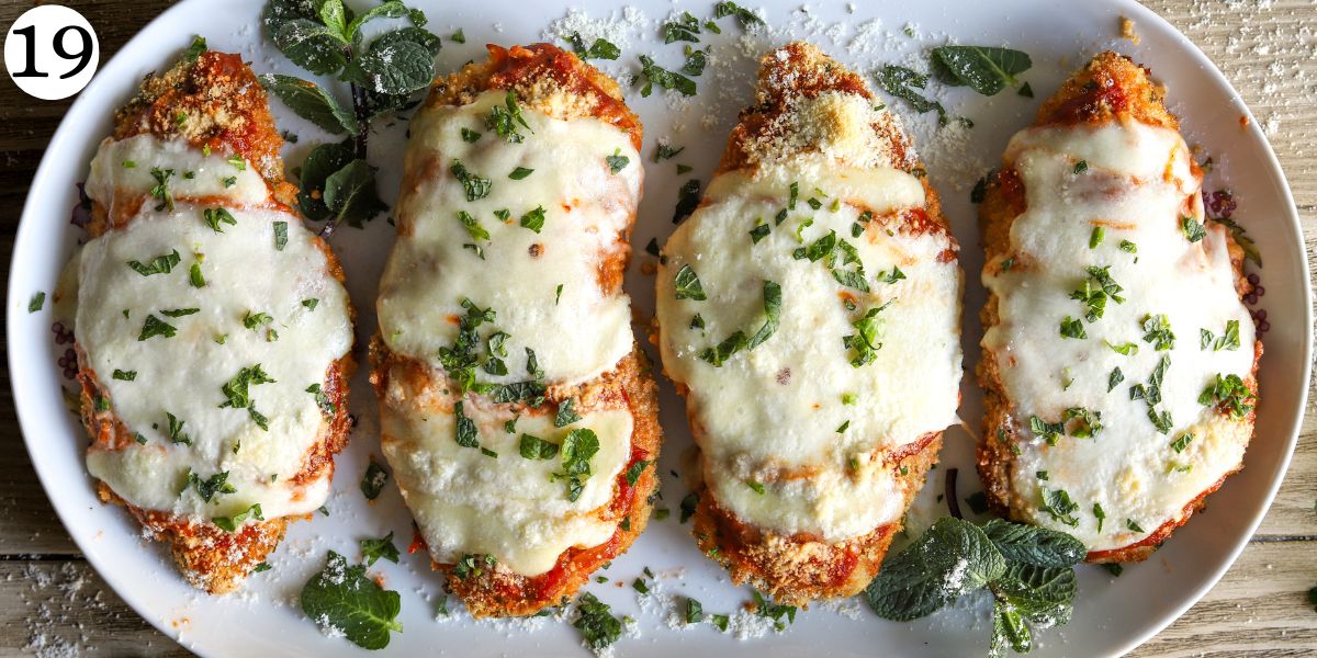 High Protein Baked Chicken Parmesan Step 19