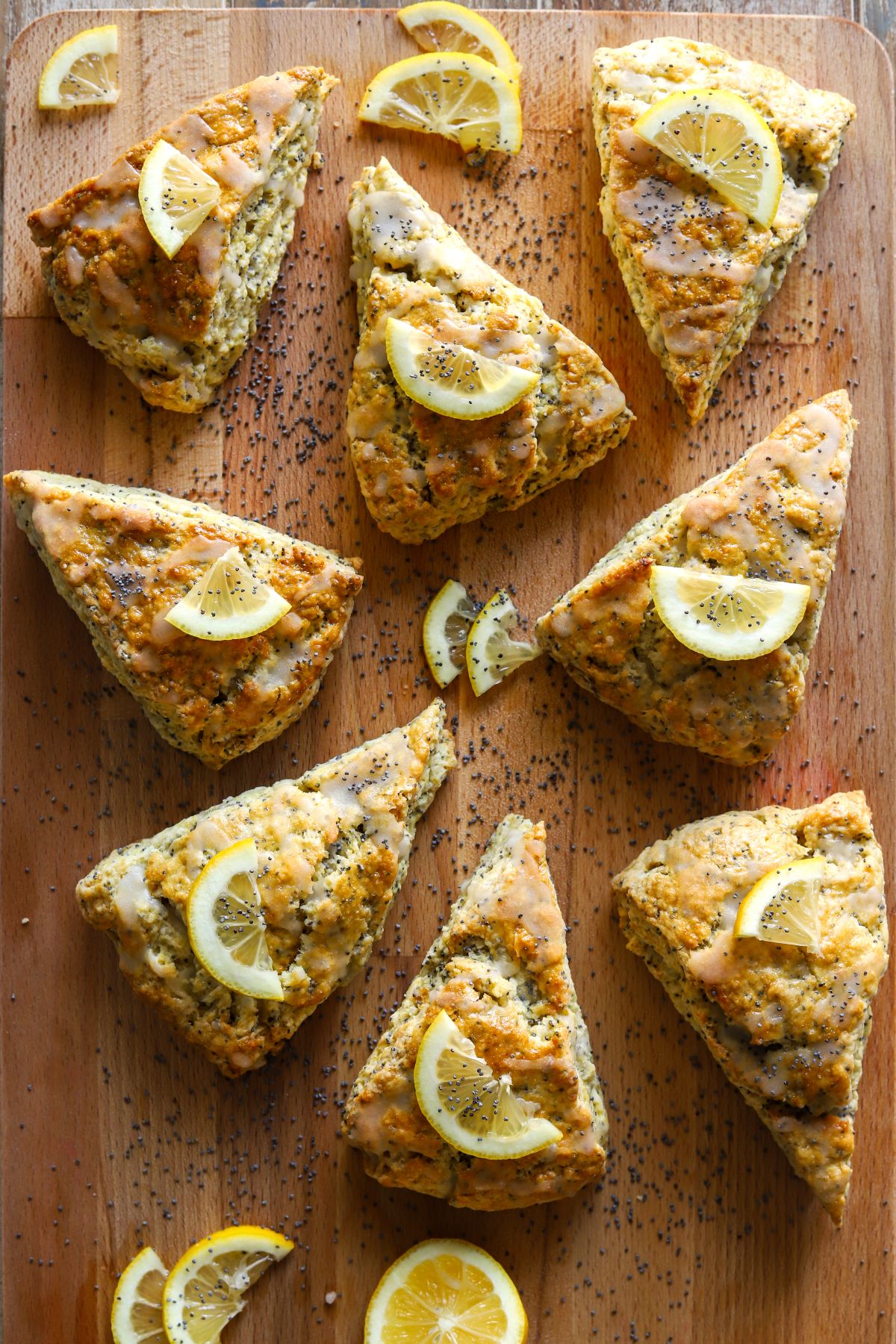 High Protein Lemon Poppy Seed Cottage Cheese Scones