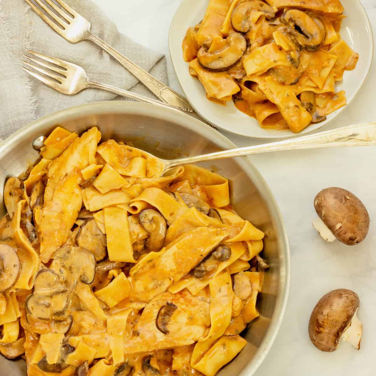 Creamy Chicken and Mushroom Pasta
