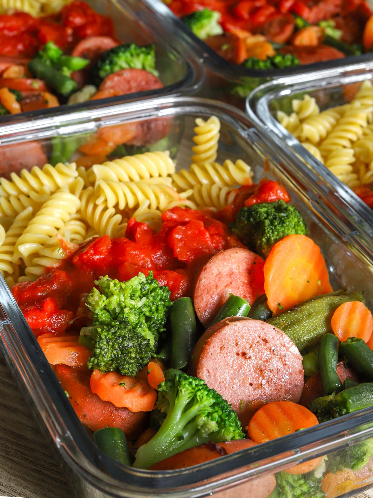 Yummy Chicken Sausage Pasta Meal Prep