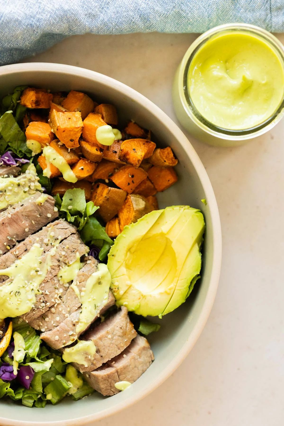 Sweet Potato and Steak Salad