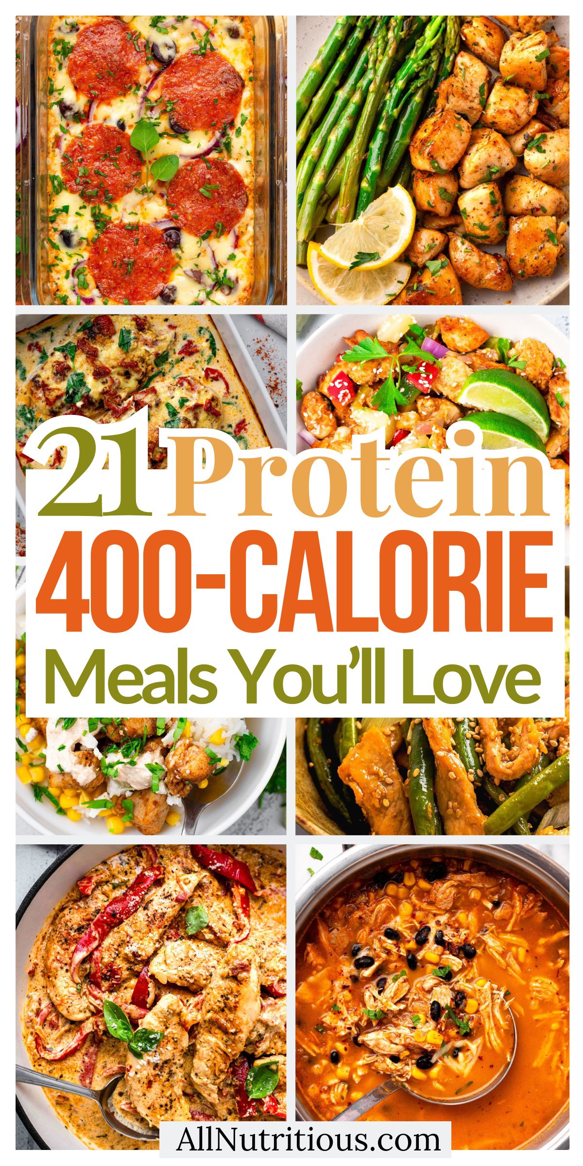 21 High Protein 400 Calorie Meals