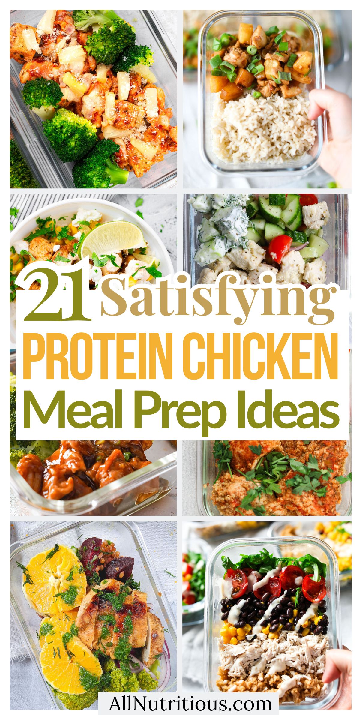21 High Protein Chicken Meal Prep Ideas