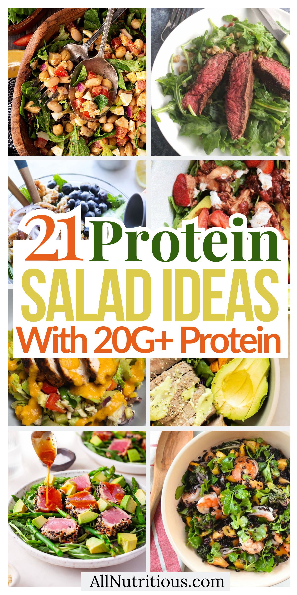 21 High Protein Salad Ideas With 20G+ Protein
