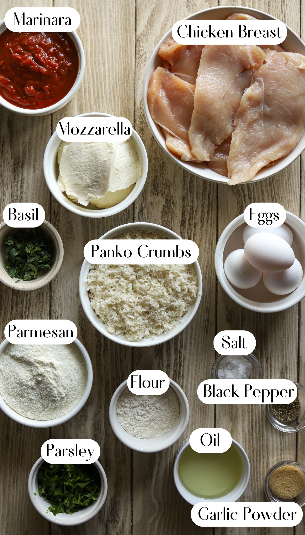 Delicious Baked Chicken Parmesan Ingredients