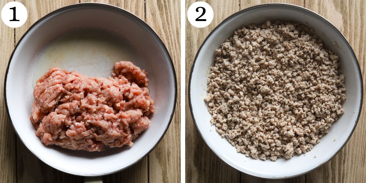 Delectable Crockpot Turkey Chili Steps 1-2