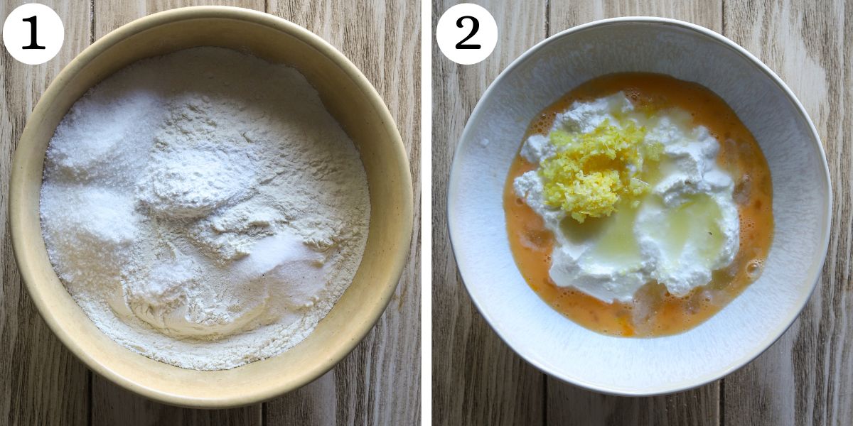 Nutritious Lemon Raspberry Cottage Cheese Scones Steps 1-2