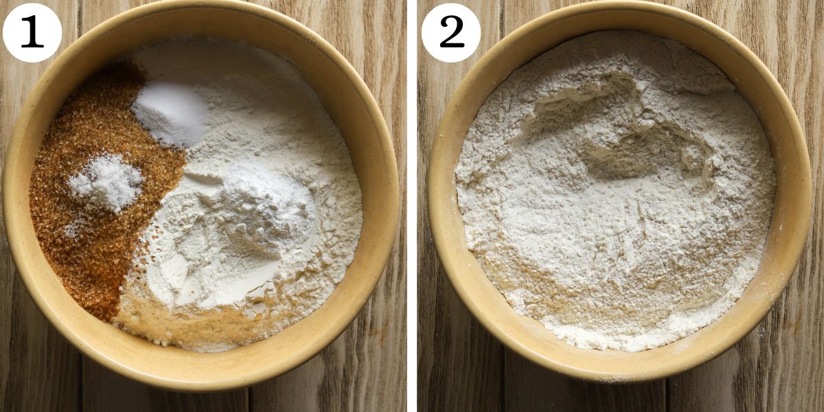 Quick Lemon Ginger Cottage Cheese Scones Steps 1-2