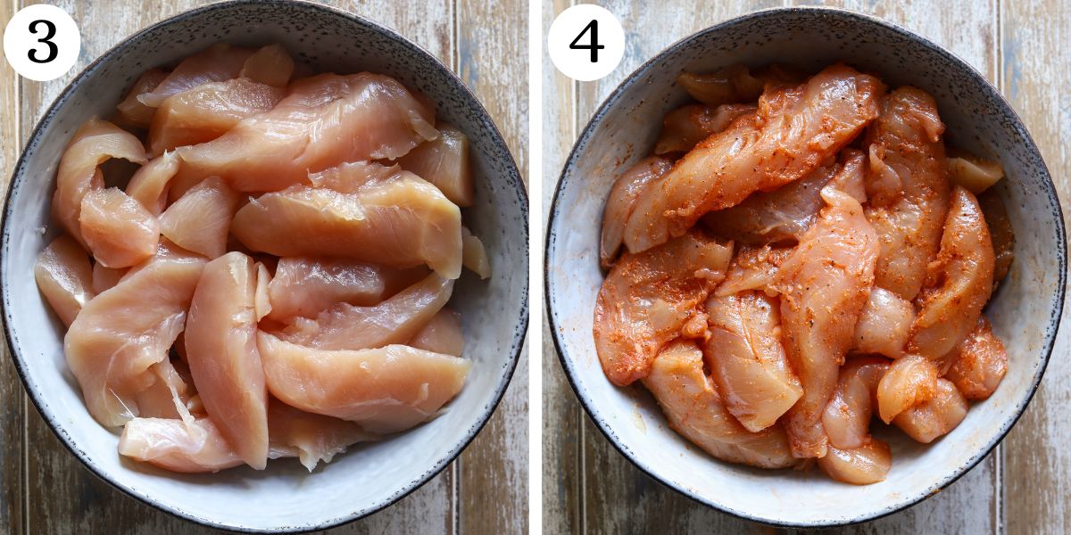 Delectable Bang Bang Chicken Bowls Steps 3-4