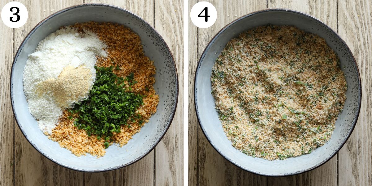 Easy Baked Chicken Parmesan Steps 3-4