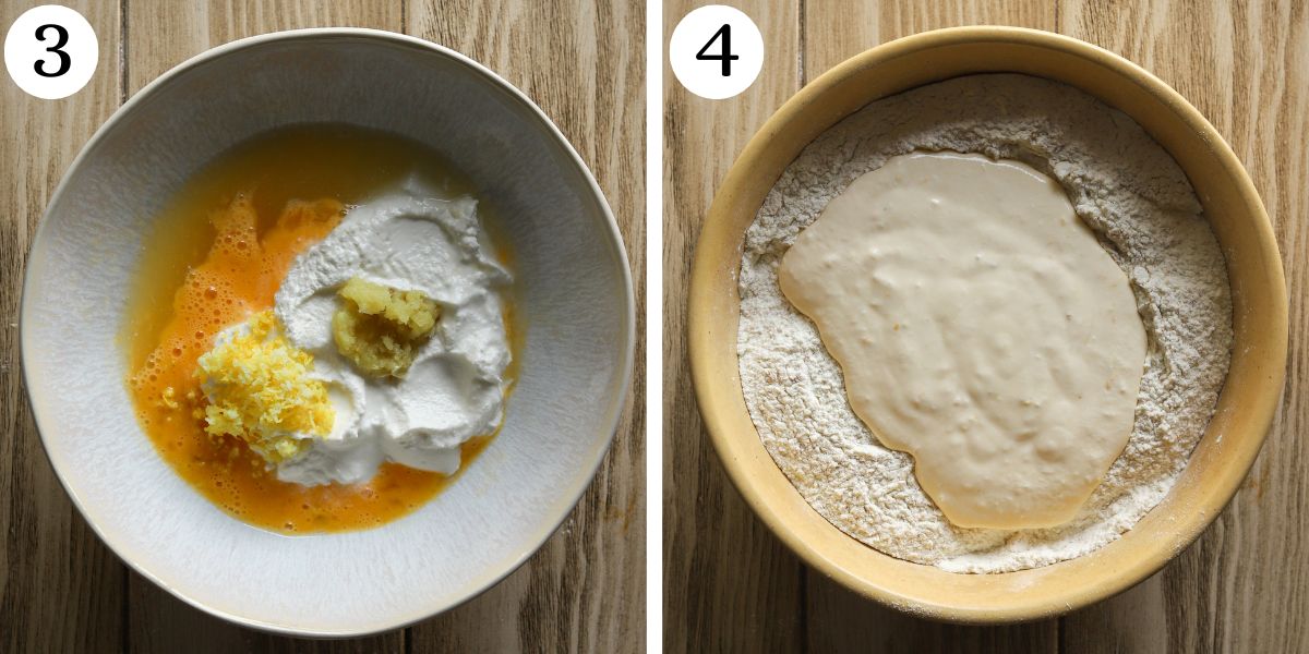 Mouthwatering Lemon Ginger Cottage Cheese Scones Steps 3-4