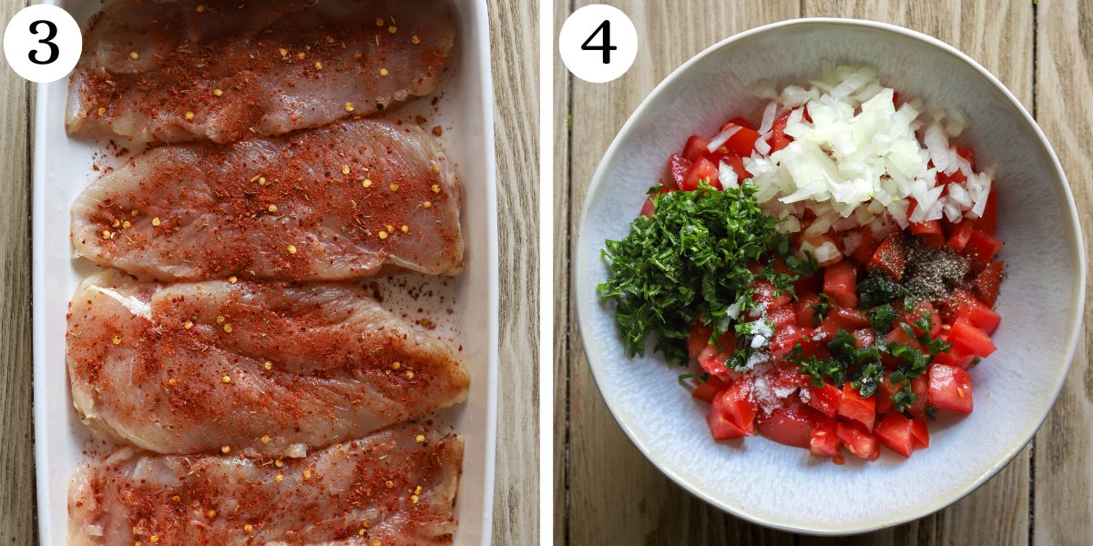 Satisfying Pico de Gallo Chicken Bake Steps 3-4