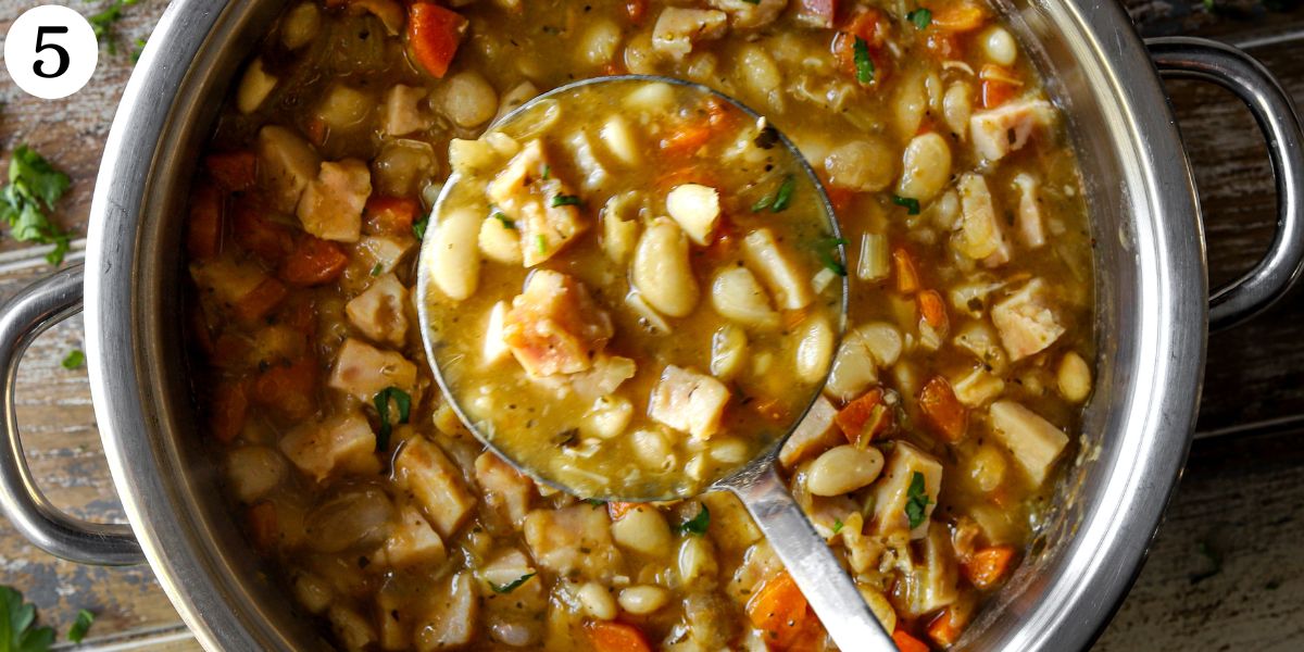 Delicious Ham and Bean Soup Step 5