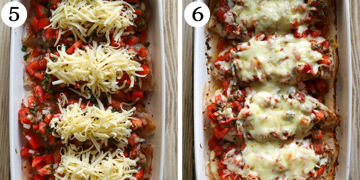 Mouthwatering Pico de Gallo Chicken Bake Steps 5-6