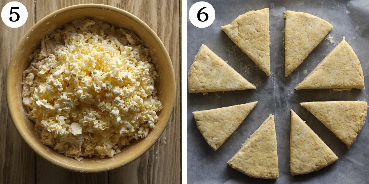 Tasty Lemon Ginger Cottage Cheese Scones Steps 5-6