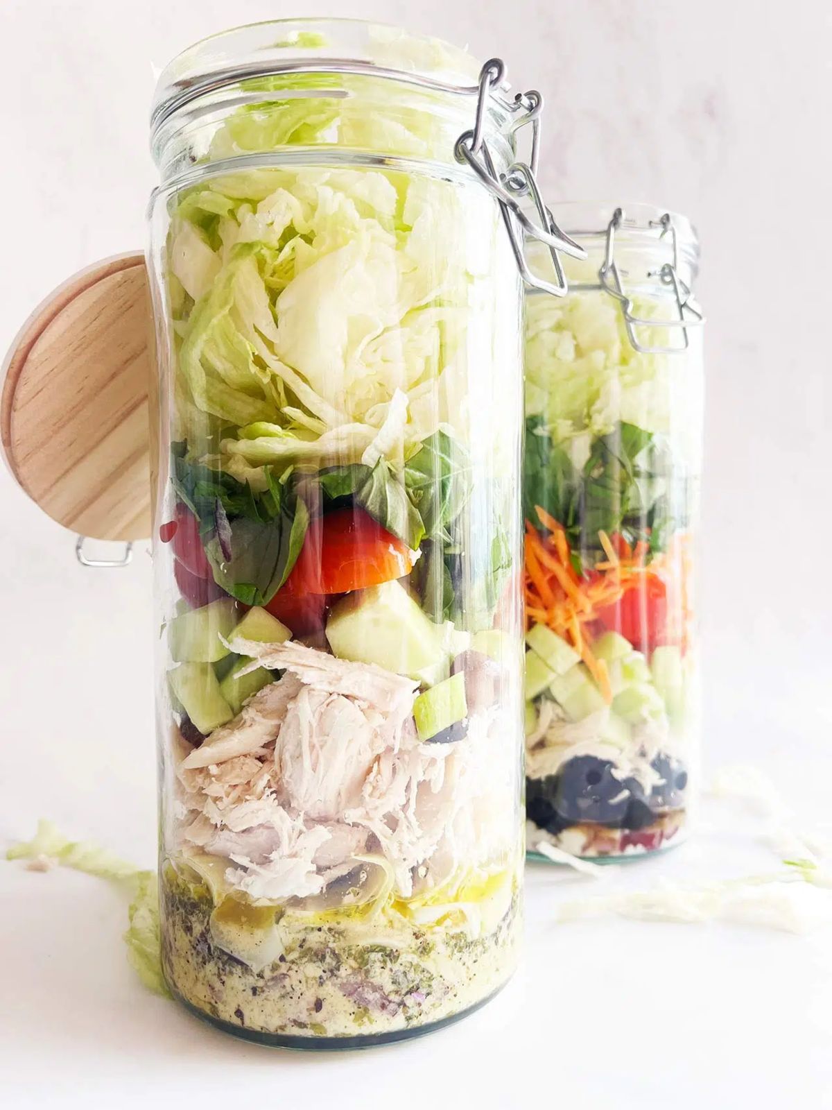 Mediterranean Detox Chicken Salad Jars