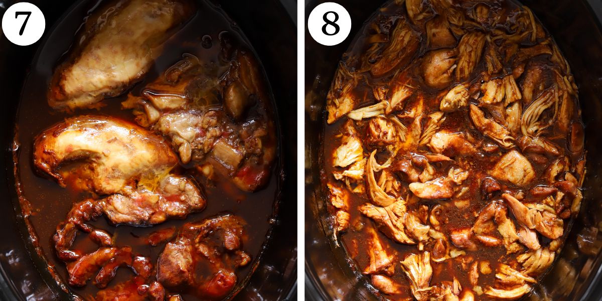 Delectable Crockpot Sesame Chicken Steps 7-8