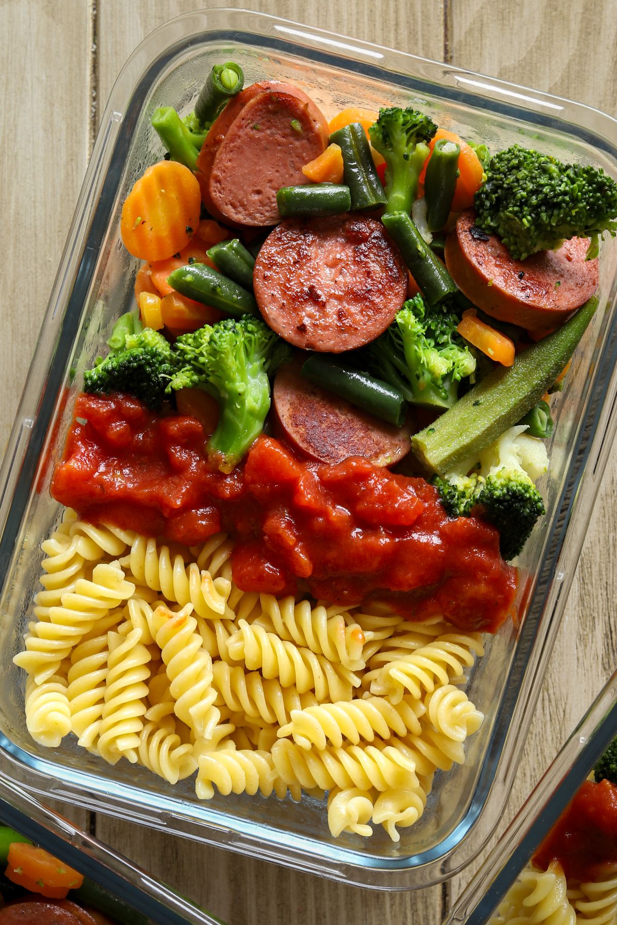 Nutritious Chicken Sausage Pasta Meal Prep