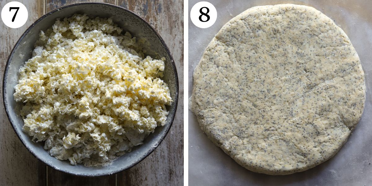 Quick Lemon Poppy Seed Cottage Cheese Scones Steps 7-8