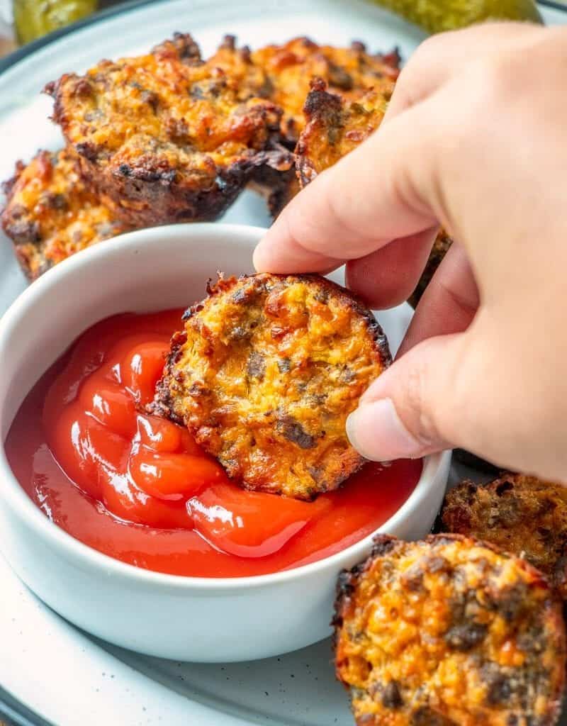 Healthy Cheeseburger Bites