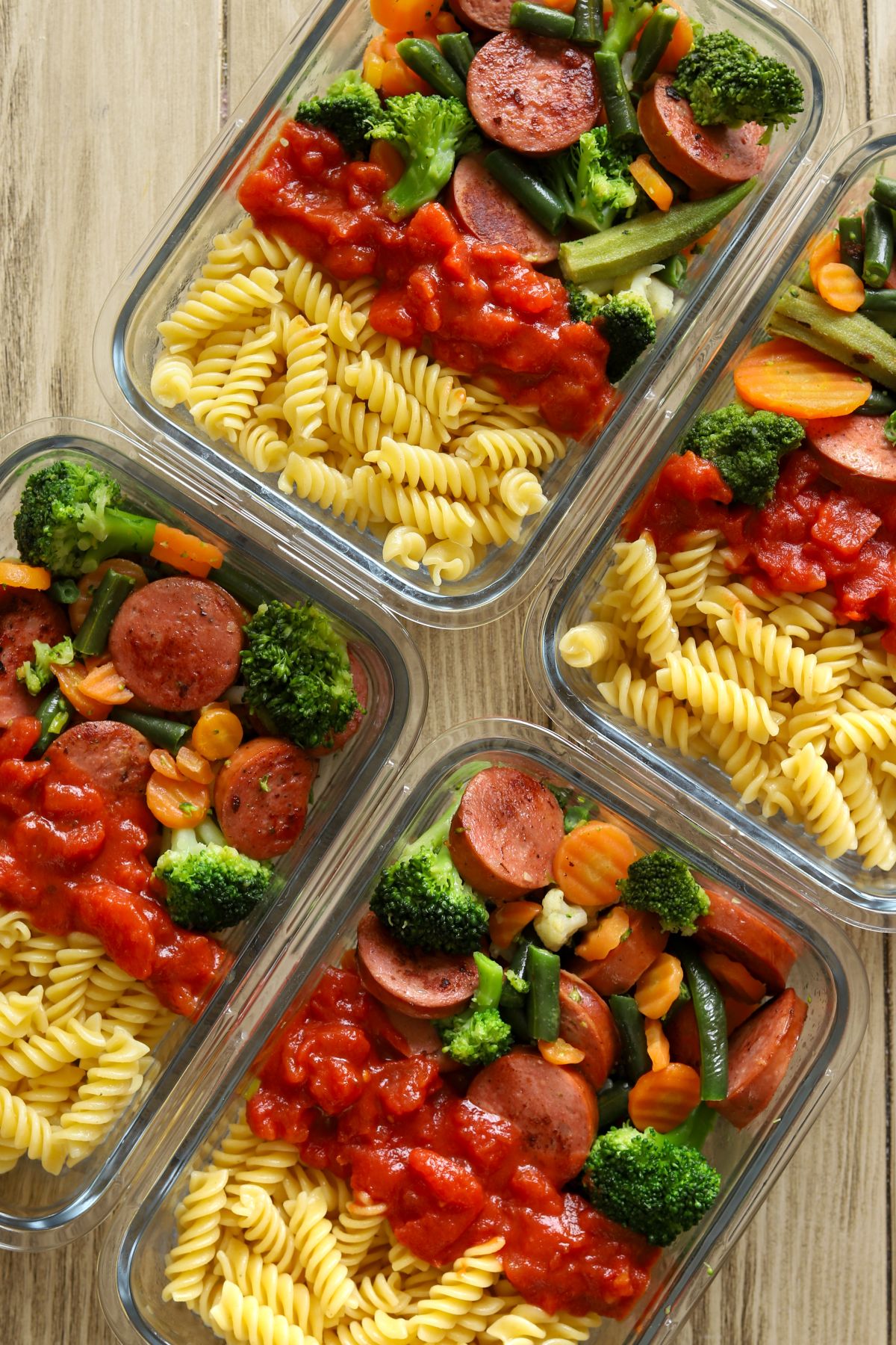 Delectable Chicken Sausage Pasta Meal Prep