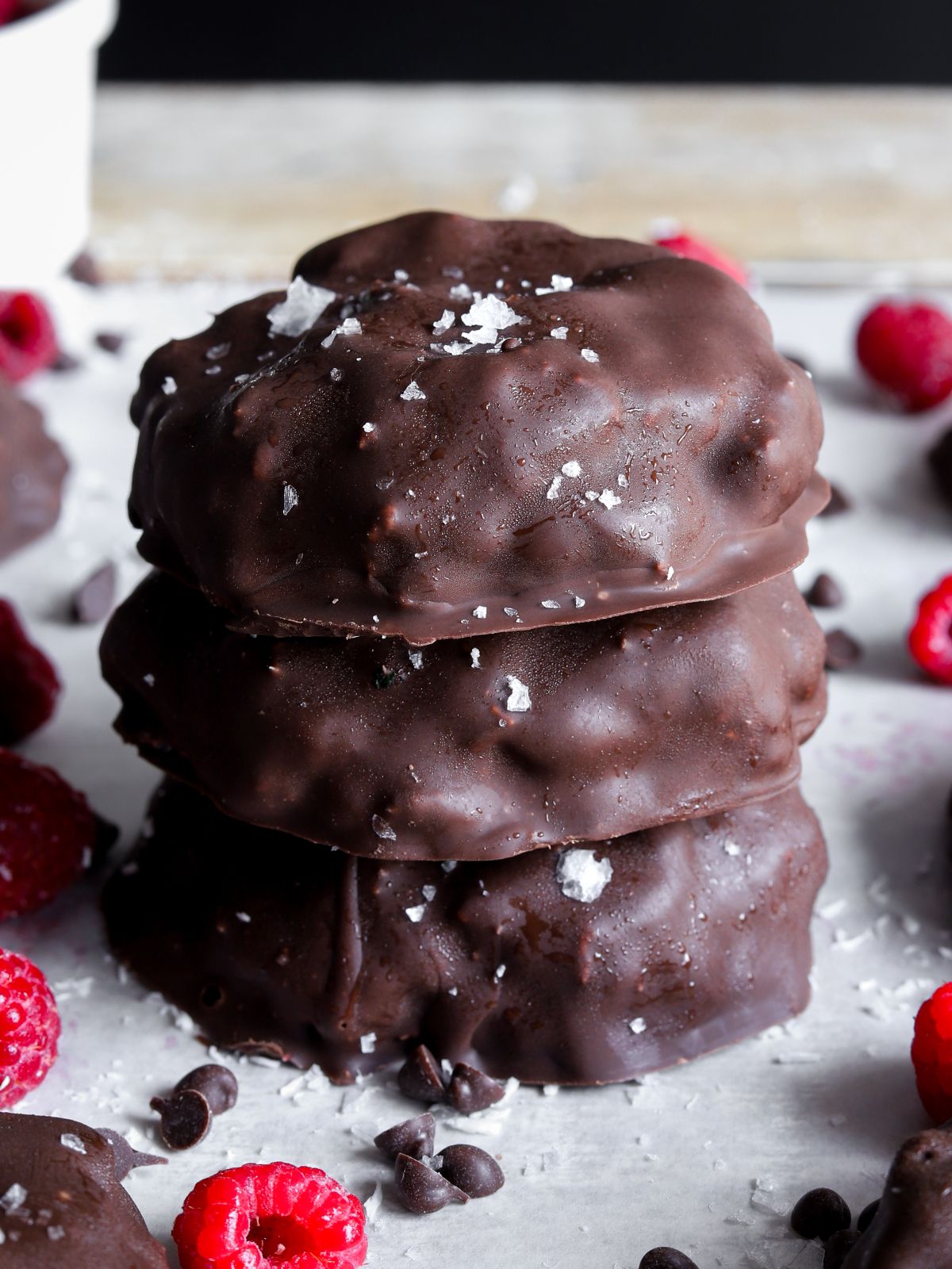 Delectable Raspberry Cottage Cheese Chocolate Clusters