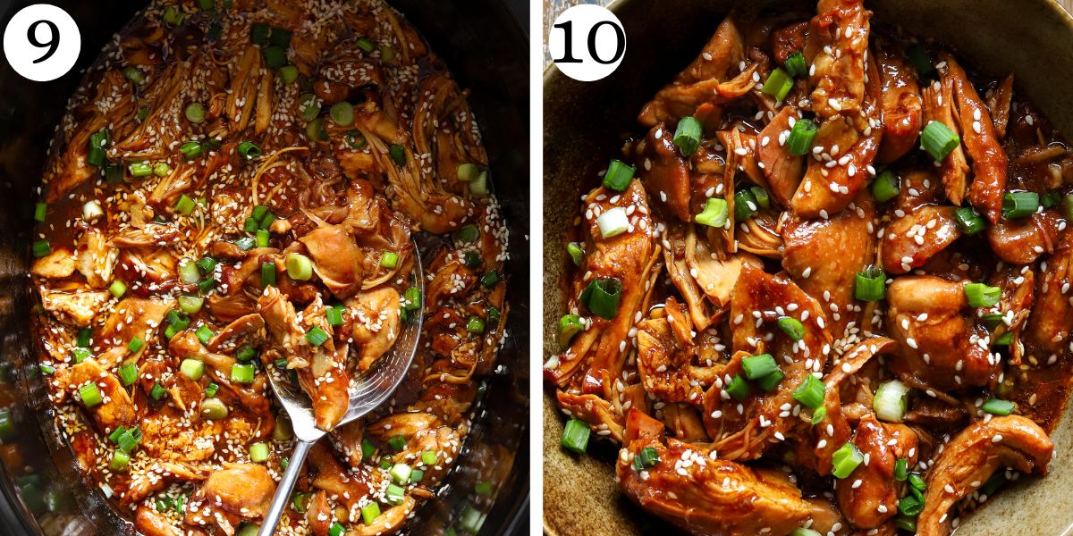 Delicious Crockpot Sesame Chicken Steps 9-10